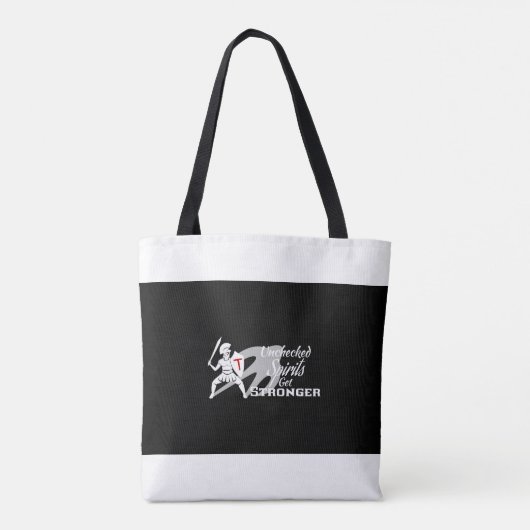 Tote Bag Les Esprits Non Contrôlés Deviennent Plus Forts - (Dos)