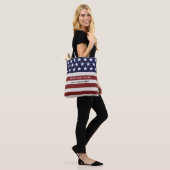 Tote Bag Les Etats-Unis drapeau américain coutume (Sur le modèle)