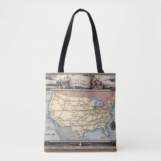 Tote Bag Les Etats-Unis tracent le bateau le Skyway par (Devant)