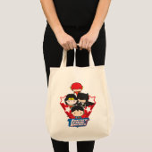 Tote Bag Les étoiles de la Chibi Justice League of America (Devant (produit))