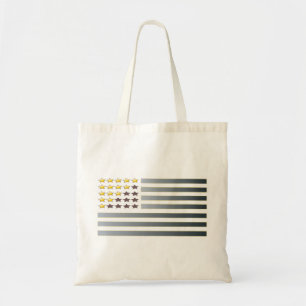 Tote Bag LES ÉTOILES D'OR L'ARGENT STRIPES Drapeau Patriot