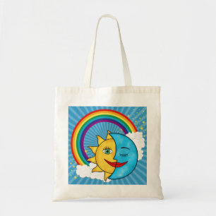 Tote Bag Les étoiles Rainbow de Sun Moon