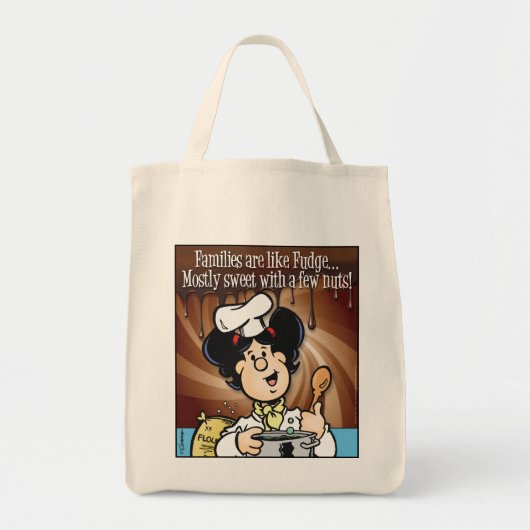 Tote Bag Les Familles Sont Comme Fudge (Devant)