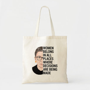 Tote Bag Les femmes appartiennent à tous les endroits où 