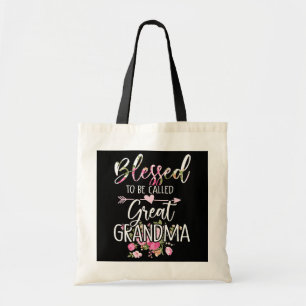 Tote Bag Les femmes ont béni la grande grand-mère florale F