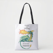 Tote Bag Les femmes ont des dragons - épaule fourre-tout (Devant)