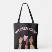 Tote Bag Les femmes peuvent être féministes (Dos)