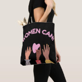 Tote Bag Les femmes peuvent être féministes (De près)