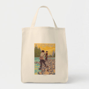 Tote Bag Les femmes pilotent la pêche - Wyoming