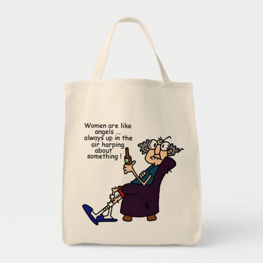 Tote Bag Les Femmes Sont Comme Des Anges (Devant)
