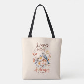 Tote Bag Les feuilles Chutent - Les Oiseaux D'Automne Et Le (Dos)