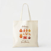 Tote Bag Les feuilles d'automne sont des citations de fleur (Devant)