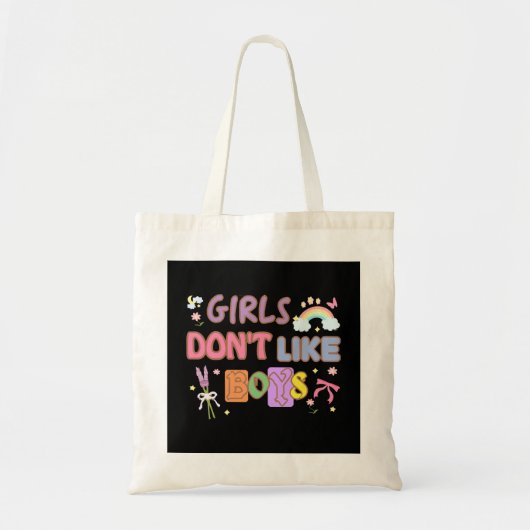 Tote Bag Les filles n'aiment pas les garçons (Devant)