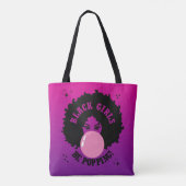 Tote Bag Les Filles Noires Peuvent Être Mignonnes (Dos)