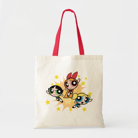 Tote Bag Les Filles Powerpuff Sauvent La Journée (Devant)