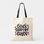 Tote Bag Les filles soutiennent les filles (Dos)