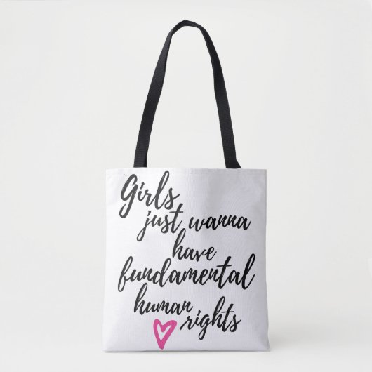 Tote Bag Les filles veulent juste avoir des droits humains (Devant)