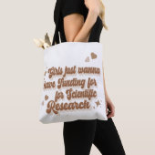 Tote Bag Les filles veulent juste un financement pour la re (De près)