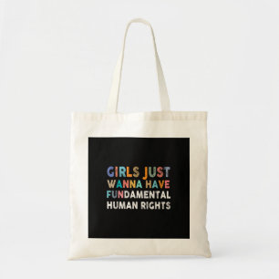 Tote Bag Les Filles Veulent Seulement Avoir Des Droits Fond