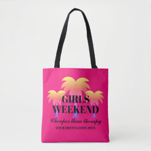 Tote Bag Les filles week-end moins cher que la thérapie pa