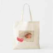 Tote Bag Les fleurs d'aquarelles appréhendent le baptême (Devant)