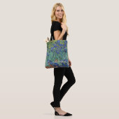 Tote Bag Les fleurs d'Irises Vincent Van Gogh Art monogramm (Sur le modèle)