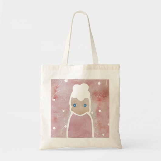 Tote Bag Les fleurs doivent être blanches (Devant)