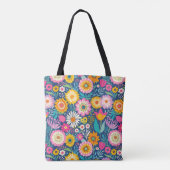 Tote Bag Les fleurs joyeux (Dos)