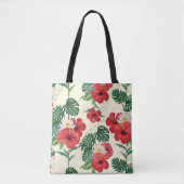 Tote Bag Les fleurs tropicales du Lotus Blanc (Devant)