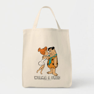 Tote Bag Les Flintstones   Wilma embrassant Fred