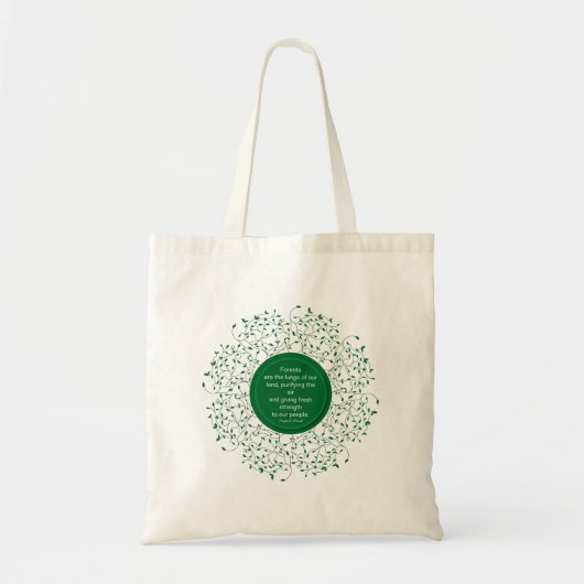 Tote Bag Les forêts, les poumons de notre Terre Convivial p (Devant)