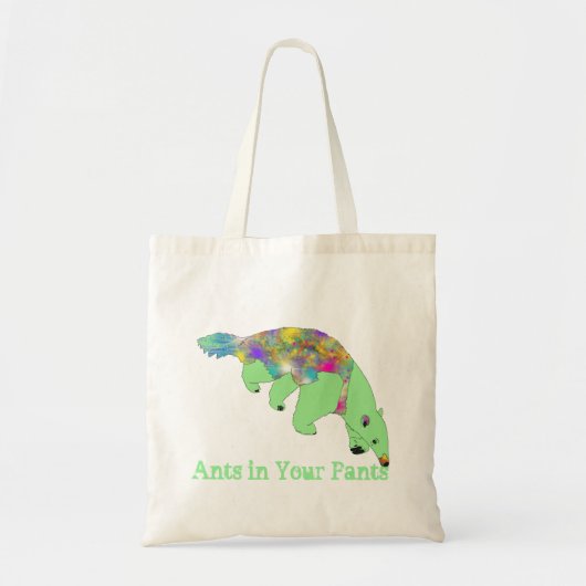 Tote Bag Les fourmis dans votre pantalon Funky Green Anteat (Devant)