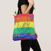 Tote Bag Les gays ont des droits (De près)