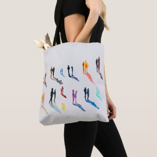 Tote Bag Les gens art aquarelle fine art