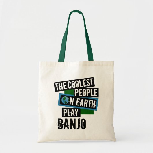 Tote Bag Les gens les plus froids de la Terre Jouer Banjo (Devant)