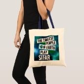 Tote Bag Les gens les plus froids sur Terre Jouer Sitar (Devant (produit))
