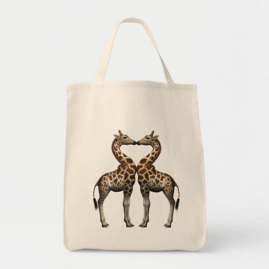 Tote Bag Les girafes amoureuses (Devant)