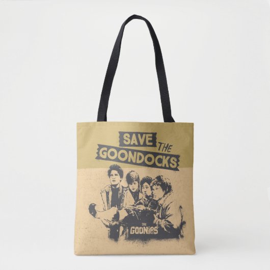 Tote Bag Les Goonies "Sauvez Les Quais De Goon" (Devant)