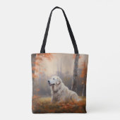 Tote Bag Les grandes Pyrénées à l'automne Feuilles automne  (Dos)