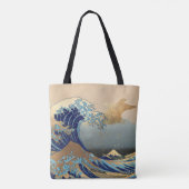 Tote Bag Les grandes vagues de Kanagawa (Dos)
