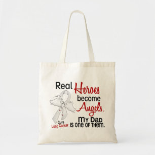 Tote Bag Les héros deviennent cancer de poumon de papa