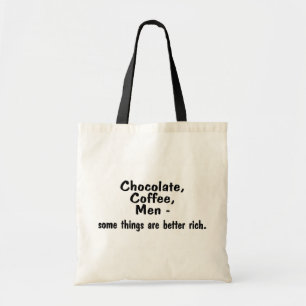 Tote Bag Les hommes de café de chocolat quelques choses