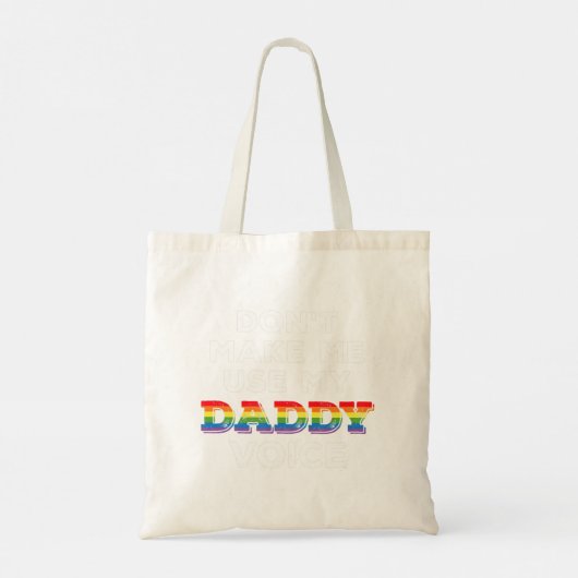 Tote Bag Les hommes ne m'obligent pas à utiliser mon papa V (Dos)