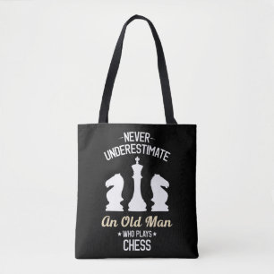 Tote Bag Les hommes ne sous-estiment jamais un vieil homme