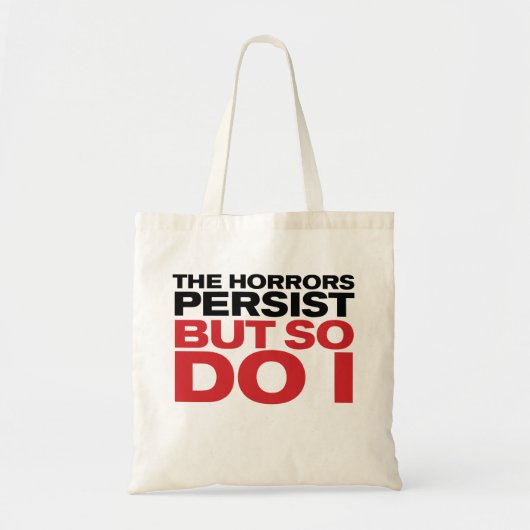 Tote Bag "Les horreurs persistent" (Devant)