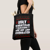 Tote Bag Les horribles pulls de Noël sont tendance et sures (De près)