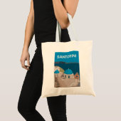 Tote Bag Les îles grecques de Santorin (Devant (produit))