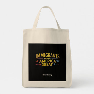 Tote Bag Les immigrants font de l'Amérique une grande fête