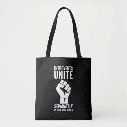 Tote Bag Les Introvertis S'Unissent Séparément Dans Vos Pro (Devant)