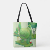 Tote Bag Les jardiniers de chats et les animaux verts (Dos)